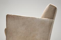 Norwegian Armchair in White Ponyskin Norway 1930s - 4563307