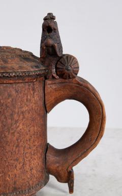Norwegian Burlwood Tankard dated 1707 - 4690318