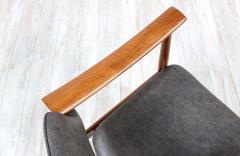 Norwegian Modern Sculpted Teak Arm Chairs - 2254470