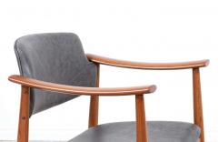 Norwegian Modern Sculpted Teak Arm Chairs - 2254472