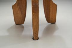 Norwegian Wooden Stool with Carved Legs Norway Early 20th Century - 3105372
