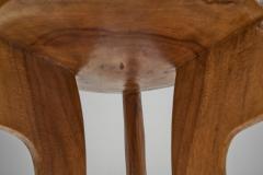 Norwegian Wooden Stool with Carved Legs Norway Early 20th Century - 3115954