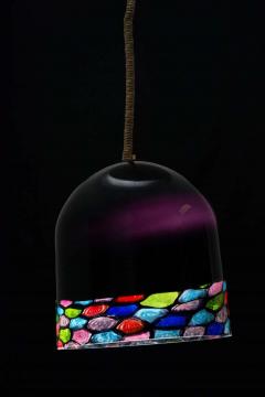 Noti Massari Italian Glass Dome Pendant by Leucos 1960s - 1811430