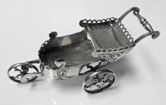 Novelty silver plate Chariot Carriage Continental C 1870 - 3271615