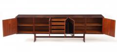Novo Rumo Brazilian Modern Rosewood Credenza With Bow Design by Novo Rumo 1960s  - 4696415