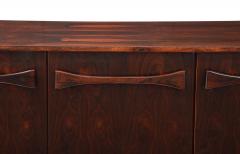 Novo Rumo Brazilian Modern Rosewood Credenza With Bow Design by Novo Rumo 1960s  - 4696423