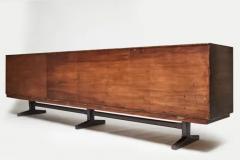 Novo Rumo Mid Century Modern Credenza in Hardwood Brass by Novo Rumo 1960 Brazil - 3187085