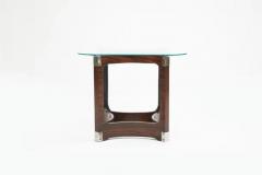 Novo Rumo Mid Century Modern Side Table in Bentwood Glass by Novo Rumo 1960s Brazil - 3183780