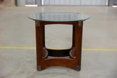 Novo Rumo Mid Century Modern Side Table in Bentwood Glass by Novo Rumo 1960s Brazil - 3511583