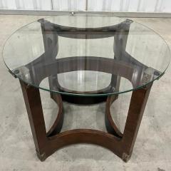 Novo Rumo Mid Century Modern Side Table in Bentwood Glass by Novo Rumo 1960s Brazil - 3511611