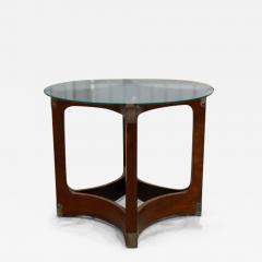 Novo Rumo Mid Century Modern Side Table in Bentwood Glass by Novo Rumo 1960s Brazil - 3520629