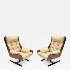 Novo Rumo Pair of Novo Rumo 1960s Brazilian Jacaranda Lounge Chairs - 499770