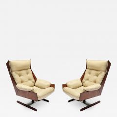 Novo Rumo Pair of Novo Rumo 1960s Brazilian Jacaranda Lounge Chairs - 499770