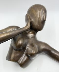 Nubia Liliana M ndez Meditation Limited Edition Bronze Sculpture Colombia 05 - 4765421