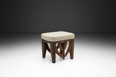 Nupe Stool With Upholstered Cushion Nigeria Mid 20th Century - 4515846