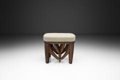 Nupe Stool With Upholstered Cushion Nigeria Mid 20th Century - 4515928