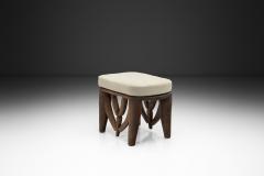 Nupe Stool With Upholstered Cushion Nigeria Mid 20th Century - 4515929