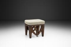 Nupe Stool With Upholstered Cushion Nigeria Mid 20th Century - 4515930