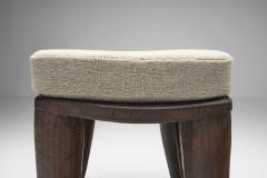 Nupe Stool With Upholstered Cushion Nigeria Mid 20th Century - 4515937