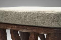 Nupe Stool With Upholstered Cushion Nigeria Mid 20th Century - 4515938