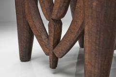 Nupe Stool With Upholstered Cushion Nigeria Mid 20th Century - 4527397