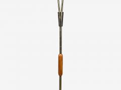 Nybro Armaturfabrik Floor Lamp Wood Metal Fabric Sweden 1940s - 4451195