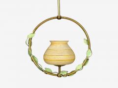 Nybro Armaturfabrik Pendant Light Brass Metal Sweden 1950s - 4754540