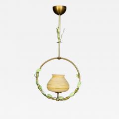 Nybro Armaturfabrik Pendant Light Brass Metal Sweden 1950s - 4758414