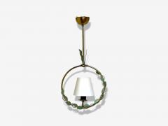 Nybro Armaturfabrik Swedish Modern Brass Metal Pendant Light Sweden 1950s - 4120457