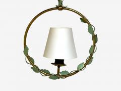Nybro Armaturfabrik Swedish Modern Brass Metal Pendant Light Sweden 1950s - 4120458