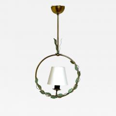 Nybro Armaturfabrik Swedish Modern Brass Metal Pendant Light Sweden 1950s - 4121193
