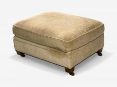 O Henry House Large Traditional Sofa and Ottoman Velvet USA 2000s - 3988175