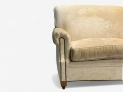 O Henry House Large Traditional Sofa and Ottoman Velvet USA 2000s - 3988176