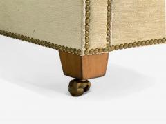 O Henry House Large Traditional Sofa and Ottoman Velvet USA 2000s - 3988177