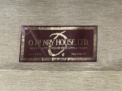 O Henry House Large Traditional Sofa and Ottoman Velvet USA 2000s - 3988180