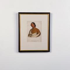 O Hya Wa Mince Kee A Chippewa Chief McKenney Hall Engraving 19th Century - 2918973