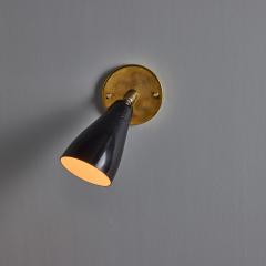 O Luce 1950s Giuseppe Ostuni Model 101 Black Articulating Sconce for O Luce - 4056079