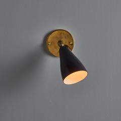 O Luce 1950s Giuseppe Ostuni Model 101 Black Articulating Sconce for O Luce - 4056080