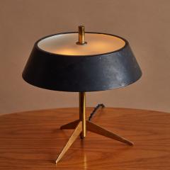 O Luce 1960s Giuseppe Ostuni Metal and Glass Tripod Table Lamp for O Luce - 3301139