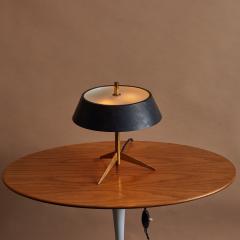 O Luce 1960s Giuseppe Ostuni Metal and Glass Tripod Table Lamp for O Luce - 3301140