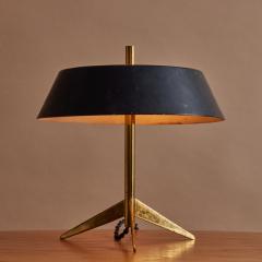 O Luce 1960s Giuseppe Ostuni Metal and Glass Tripod Table Lamp for O Luce - 3301141