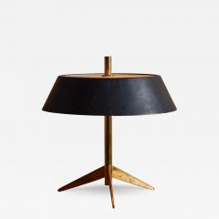 O Luce 1960s Giuseppe Ostuni Metal and Glass Tripod Table Lamp for O Luce - 3302663