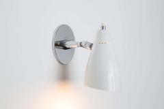 O Luce 1960s Giuseppe Ostuni Model 101 White Articulating Sconce for O Luce - 2256269