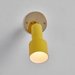 O Luce 1960s Tito Agnoli Perforated Yellow Metal Brass Sconce for O Luce - 2746398