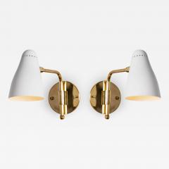 O Luce Pair of 1950s Giuseppe Ostuni Articulating Arm Sconces for O Luce - 1637685