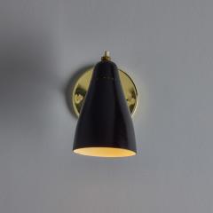 O Luce Pair of 1950s Giuseppe Ostuni Model 101 Black Articulating Sconces for O Luce - 4104974