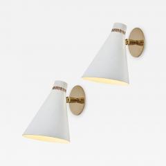 O Luce Pair of 1950s Giuseppe Ostuni Model 109 Articulating Wall Lamps for O Luce - 3490782