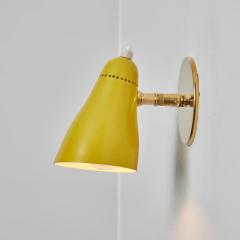 O Luce Pair of 1960s Giuseppe Ostuni Model 101 Yellow Articulating Sconces for O Luce - 2563167