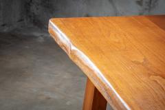 OAK PLANK TOP TABLE WITH FREE EDGE TOP - 2875892