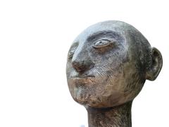 OLBRAM ZOUBEK MODERNIST LIFESIZE NUDE SPACE MAN LIKE METAL SCULPTURE BY OLBRAM ZOUBEK - 4636731